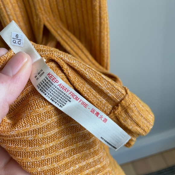 Daily Practice by Anthropologie Barre Midi Dress - Mustard Yellow - Size Small - Picture 11 of 16